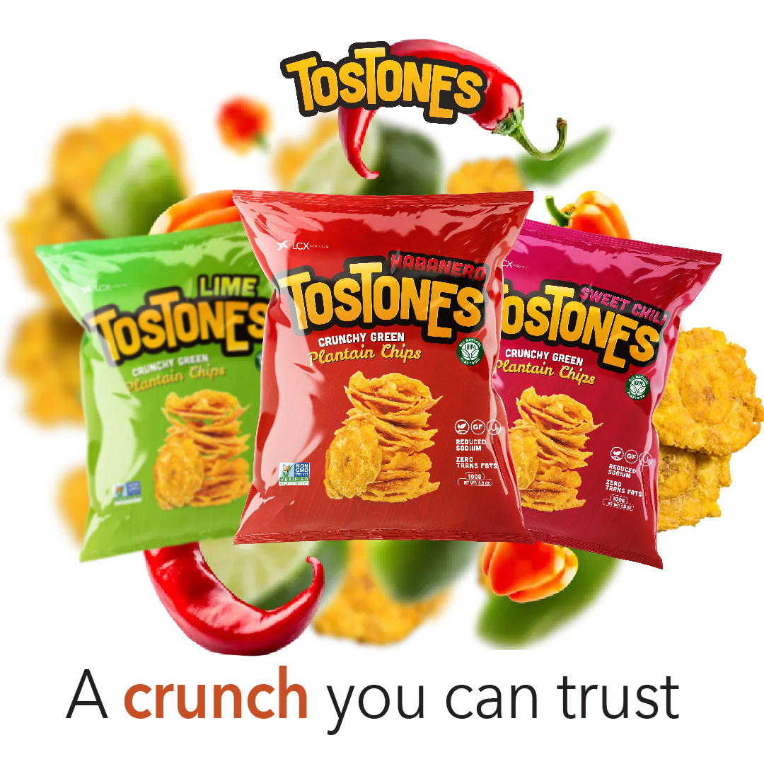 All-natural tostones snacks